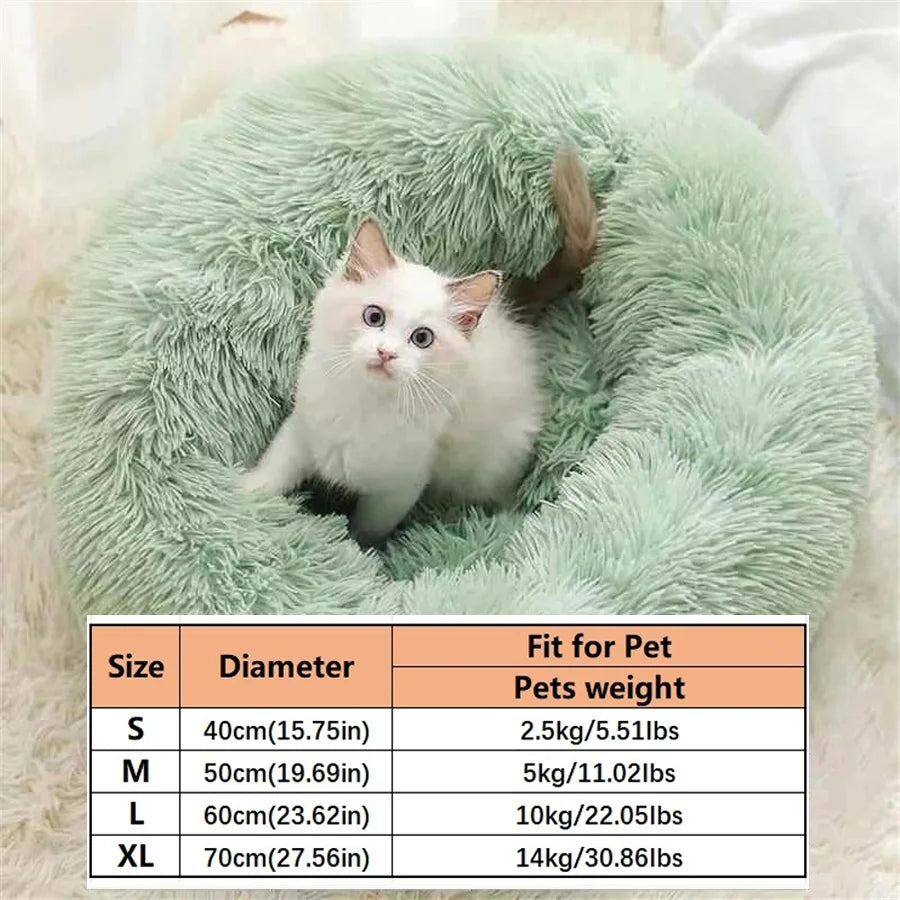 Ultra-Soft Calming Marshmallow Cat Bed