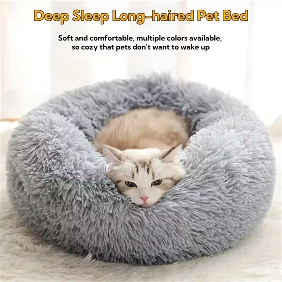 Ultra-Soft Calming Marshmallow Cat Bed