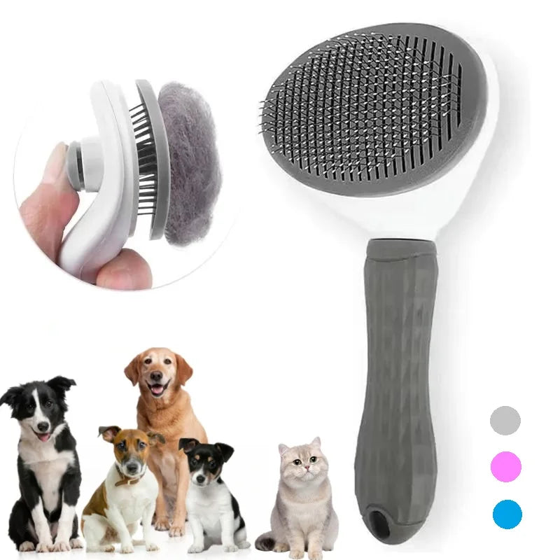 VeloMode™ Self-Cleaning Slicker Brush for Cats & Dogs