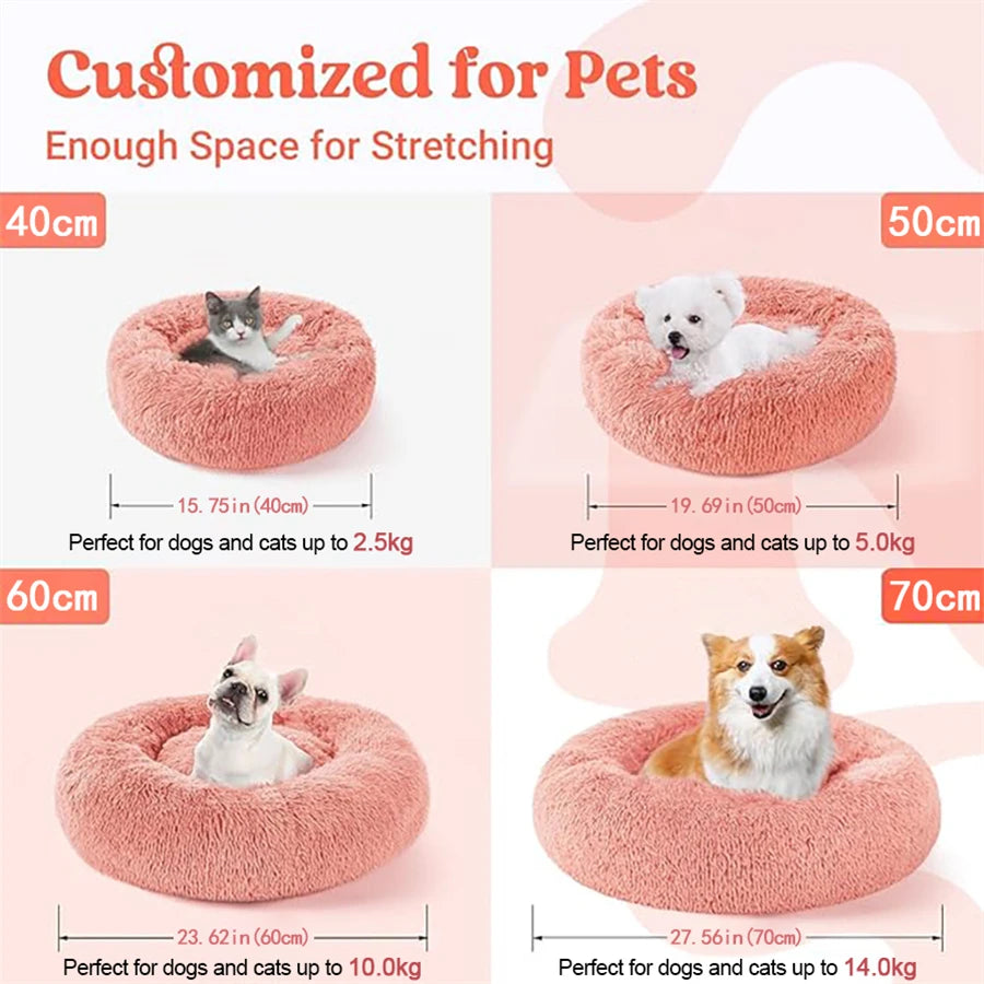 Ultra-Soft Calming Marshmallow Cat Bed